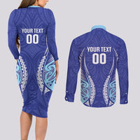 Northland 2026 Rugby Custom Couples Matching Long Sleeve Bodycon Dress and Long Sleeve Button Shirt NZ Maori Silver Fern