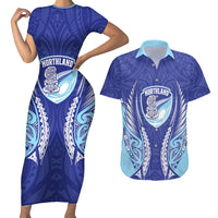 Northland 2026 Rugby Custom Couples Matching Short Sleeve Bodycon Dress and Hawaiian Shirt NZ Maori Silver Fern