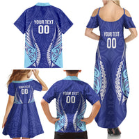 Northland 2026 Rugby Custom Family Matching Summer Maxi Dress and Hawaiian Shirt NZ Maori Silver Fern