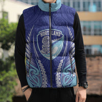 Northland 2026 Rugby Custom Sleeveless Puffer Jacket NZ Maori Silver Fern