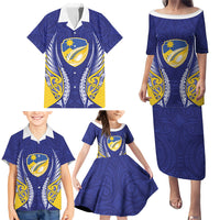 Otago 2026 Rugby Custom Family Matching Puletasi and Hawaiian Shirt NZ Maori Silver Fern