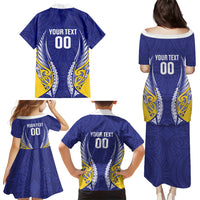 Otago 2026 Rugby Custom Family Matching Puletasi and Hawaiian Shirt NZ Maori Silver Fern