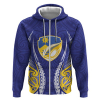 Otago 2026 Rugby Custom Zip Hoodie NZ Maori Silver Fern