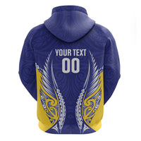 Otago 2026 Rugby Custom Zip Hoodie NZ Maori Silver Fern LT14 - Polynesian Pride