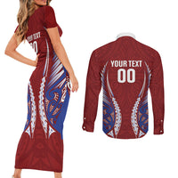 Southland 2026 Rugby Custom Couples Matching Short Sleeve Bodycon Dress and Long Sleeve Button Shirt NZ Maori Silver Fern