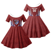 Southland 2026 Rugby Custom Family Matching Mermaid Dress and Hawaiian Shirt NZ Maori Silver Fern LT14 Daughter's Dress Maroon - Polynesian Pride