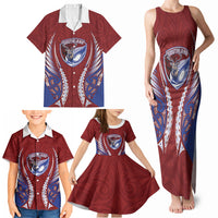 Southland 2026 Rugby Custom Family Matching Tank Maxi Dress and Hawaiian Shirt NZ Maori Silver Fern LT14 - Polynesian Pride