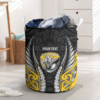 Taranaki 2026 Rugby Custom Laundry Basket NZ Maori Silver Fern