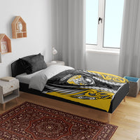 Taranaki 2026 Rugby Custom Bedding Set NZ Maori Silver Fern