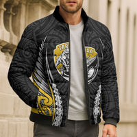 Taranaki 2026 Rugby Custom Bomber Puffer Jacket NZ Maori Silver Fern