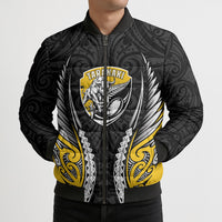 Taranaki 2026 Rugby Custom Bomber Puffer Jacket NZ Maori Silver Fern