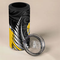 Taranaki 2026 Rugby Custom 4 in 1 Can Cooler Tumbler NZ Maori Silver Fern