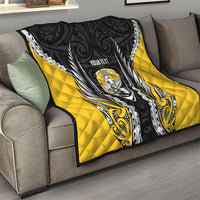 Taranaki 2026 Rugby Custom Quilt NZ Maori Silver Fern