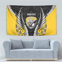 Taranaki 2026 Rugby Custom Tapestry NZ Maori Silver Fern
