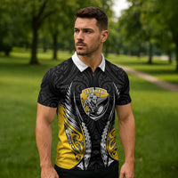 Taranaki 2026 Rugby Custom Zipper Polo Shirt NZ Maori Silver Fern