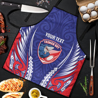 Tasman Bay 2026 Rugby Custom Apron NZ Maori Silver Fern LT14 Blue - Polynesian Pride