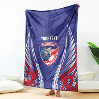 Tasman Bay 2026 Rugby Custom Blanket NZ Maori Silver Fern