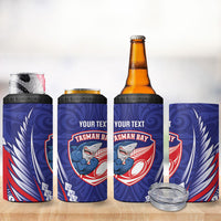 Tasman Bay 2026 Rugby Custom 4 in 1 Can Cooler Tumbler NZ Maori Silver Fern