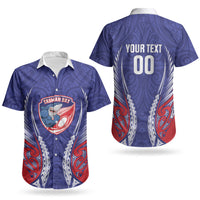 Tasman Bay 2026 Rugby Custom Couples Matching Puletasi and Hawaiian Shirt NZ Maori Silver Fern LT14 - Polynesian Pride