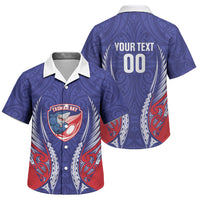 Tasman Bay 2026 Rugby Custom Family Matching Mermaid Dress and Hawaiian Shirt NZ Maori Silver Fern LT14 Son's Shirt Blue - Polynesian Pride