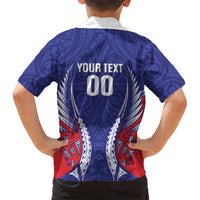 Tasman Bay 2026 Rugby Custom Family Matching Summer Maxi Dress and Hawaiian Shirt NZ Maori Silver Fern