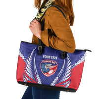 Tasman Bay 2026 Rugby Custom Leather Tote Bag NZ Maori Silver Fern