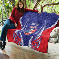 Tasman Bay 2026 Rugby Custom Quilt NZ Maori Silver Fern