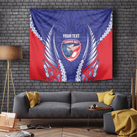 Tasman Bay 2026 Rugby Custom Tapestry NZ Maori Silver Fern
