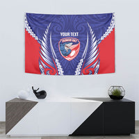 Tasman Bay 2026 Rugby Custom Tapestry NZ Maori Silver Fern