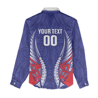 Tasman Bay 2026 Rugby Custom Women Casual Shirt NZ Maori Silver Fern