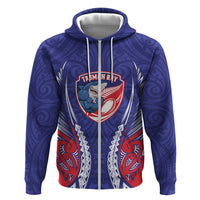 Tasman Bay 2026 Rugby Custom Zip Hoodie NZ Maori Silver Fern