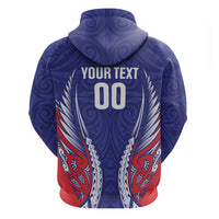 Tasman Bay 2026 Rugby Custom Zip Hoodie NZ Maori Silver Fern