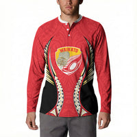 Waikato 2026 Rugby Custom Button Sweatshirt NZ Maori Silver Fern