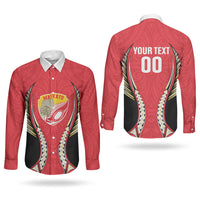 Waikato 2026 Rugby Custom Couples Matching Off Shoulder Short Dress and Long Sleeve Button Shirt NZ Maori Silver Fern LT14 - Polynesian Pride