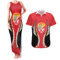 Waikato 2026 Rugby Custom Couples Matching Tank Maxi Dress and Hawaiian Shirt NZ Maori Silver Fern