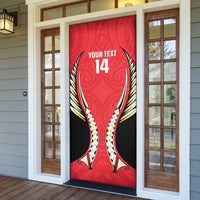 Waikato 2026 Rugby Custom Door Cover NZ Maori Silver Fern LT14 - Polynesian Pride