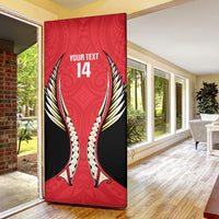 Waikato 2026 Rugby Custom Door Cover NZ Maori Silver Fern LT14 - Polynesian Pride