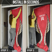 Waikato 2026 Rugby Custom Door Cover NZ Maori Silver Fern LT14 - Polynesian Pride