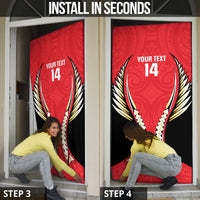 Waikato 2026 Rugby Custom Door Cover NZ Maori Silver Fern LT14 - Polynesian Pride
