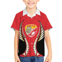 Waikato 2026 Rugby Custom Family Matching Off Shoulder Maxi Dress and Hawaiian Shirt NZ Maori Silver Fern