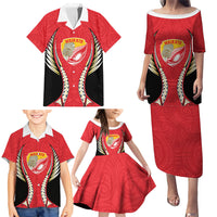 Waikato 2026 Rugby Custom Family Matching Puletasi and Hawaiian Shirt NZ Maori Silver Fern