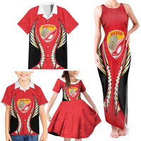 Waikato 2026 Rugby Custom Family Matching Tank Maxi Dress and Hawaiian Shirt NZ Maori Silver Fern