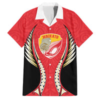 Waikato 2026 Rugby Custom Family Matching Tank Maxi Dress and Hawaiian Shirt NZ Maori Silver Fern