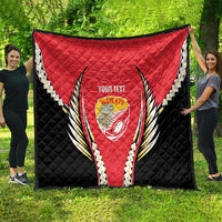 Waikato 2026 Rugby Custom Quilt NZ Maori Silver Fern