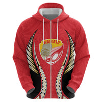 Waikato 2026 Rugby Custom Zip Hoodie NZ Maori Silver Fern