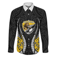 Wellington 2026 Rugby Custom Family Matching Off Shoulder Short Dress and Hawaiian Shirt NZ Maori Silver Fern