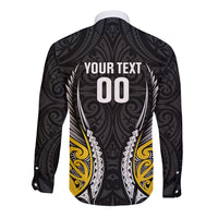 Wellington 2026 Rugby Custom Long Sleeve Button Shirt NZ Maori Silver Fern