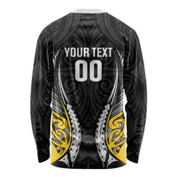 Wellington 2026 Rugby Custom Long Sleeve Shirt NZ Maori Silver Fern