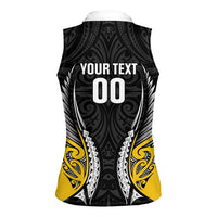 Wellington 2026 Rugby Custom Women Sleeveless Polo Shirt NZ Maori Silver Fern