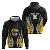 Wellington 2026 Rugby Custom Zip Hoodie NZ Maori Silver Fern LT14 - Polynesian Pride